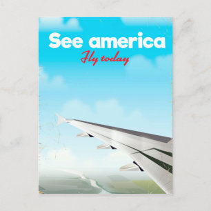 Bekijk de  vakantieafdruk van Amerika "vlieg vanda Briefkaart