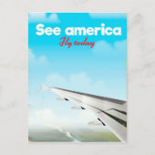 Bekijk de  vakantieafdruk van Amerika "vlieg vanda Briefkaart (Voorkant)