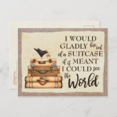 Bekijk de wereld briefkaart (Voorkant / Achterkant)