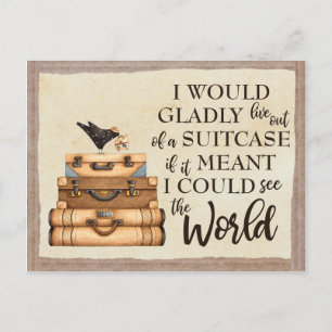 Bekijk de wereld briefkaart