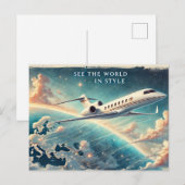 Bekijk de wereld in stijl briefkaart (Voorkant / Achterkant)