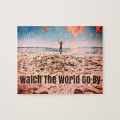 Bekijk de wereld langs - op het strand legpuzzel (Horizontaal)