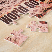 Bekijk de wereld langs - op het strand legpuzzel (Zijkant)