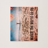 Bekijk de wereld langs - op het strand legpuzzel (Verticaal)