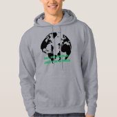 Bekijk de wereld, red de wereld fietsen wandelen  hoodie (Voorkant)