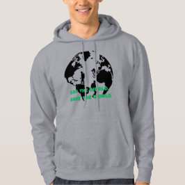 Bekijk de wereld, red de wereld fietsen wandelen  hoodie