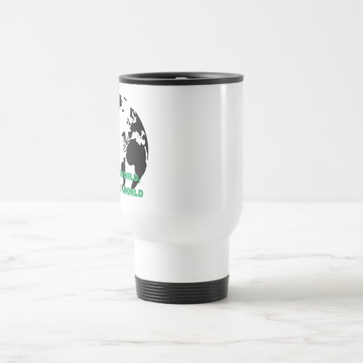 Bekijk de wereld Red de wereld Fietsen Wandelen Reisbeker (Center)