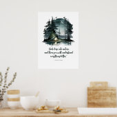 Bekijk diep in Natuur - het Night Poster van de Sc (Keuken)