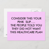 BEKIJK DIT UW PINKSLIP.....DE MENSEN OM... BRIEFKAART (Voorkant / Achterkant)