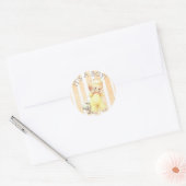 Bekijk een  Baby shower van een Boo Baby Yellow Ronde Sticker (Envelop)