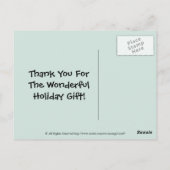 Bekijk een boekenrendiervakantie Dank u Briefkaart (Achterkant)