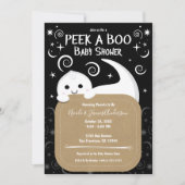 Bekijk een BOO Ghost Halloween Baby shower Kaart (Voorkant)