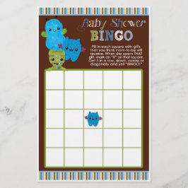 Bekijk een Boo Monsters Baby shower Game BINGO Kaa