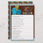 Bekijk een Boo Monsters Baby shower Game Nursery R (Voorkant / Achterkant)