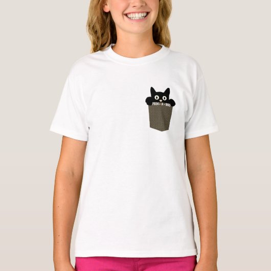 Bekijk een Kinder boe Funny Graphic T-shirt design (Voorkant)