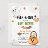 Bekijk een uitnodiging voor een baby shower Hallow (Voorkant)