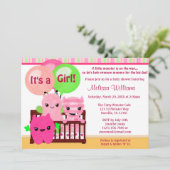 Bekijk een uitnodiging voor een Boo MONSTERS Girl  (Staand voorkant)