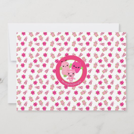 Bekijk een uitnodiging voor een Boo MONSTERS Girl  (Achterkant)