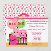 Bekijk een uitnodiging voor een Boo MONSTERS Girl  (Voorkant / Achterkant)