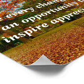 Bekijk elke verandering als een kans om te inspire poster (Hoek)