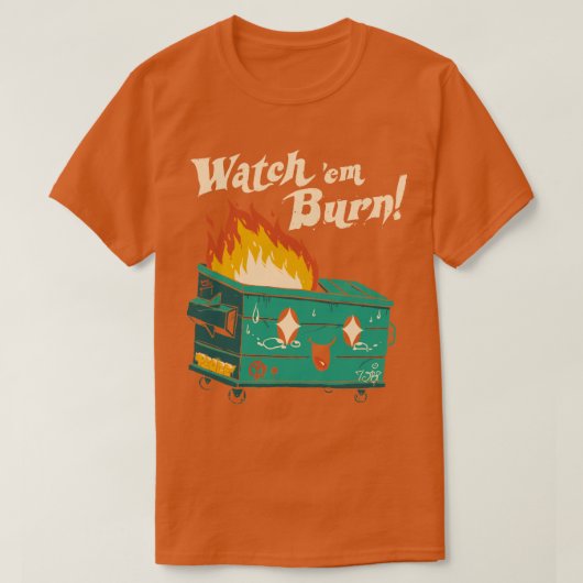 Bekijk Em Burn T-shirt (Design voorkant)