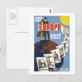  Bekijk Europa op volgende reis Briefkaart (Voorkant / Achterkant)