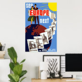  Bekijk Europa op volgende reis Poster (Thuiskantoor)