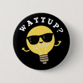 Bekijk Funny Electric Bulb Pun Dark BG Ronde Button 5,7 Cm (Voorkant)