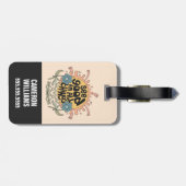 Bekijk goed in alle dingen Hippie Graphic Bagagelabel (Achterkant horizontaal)