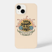 Bekijk goed in alle dingen Hippie Graphic iPhone Hoesje (Achterkant)
