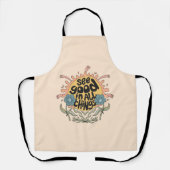 Bekijk goed in alle dingen Hippie Graphic Schort (Voorkant)