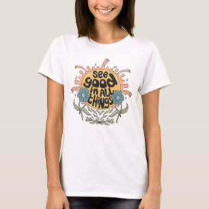 Bekijk goed in alle dingen Hippie Graphic T-shirt