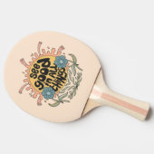Bekijk goed in alle dingen Hippie Graphic Tafeltennisbatje (Zijkant)