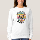 Bekijk Happy Graphic Sweatshirt voor vrouwen  (Voorkant)