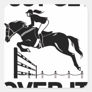 BEKIJK HET ALLEEN VIERKANTE STICKER