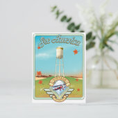 Bekijk het Amerikaanse  poster van 50-stijl Briefkaart (Staand voorkant)