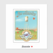 Bekijk het Amerikaanse poster van 50-stijl Sticker (Vel)