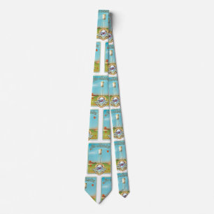 Bekijk het Amerikaanse  poster van 50-stijl Stropdas