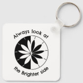 Bekijk het Brichtere Inspirerend citaat van de Kan Sleutelhanger (Achterkant)