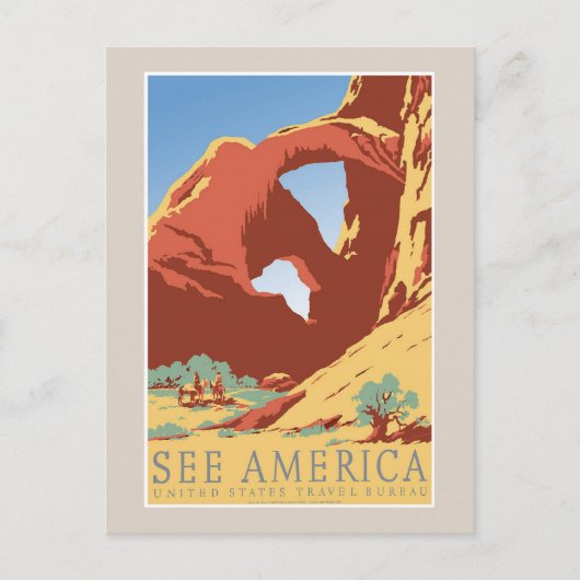 Bekijk het  Briefkaart van America Travel (Voorkant)