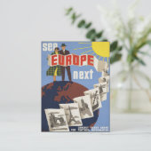 Bekijk het Briefkaart van het Europa Vintage Trave (Staand voorkant)