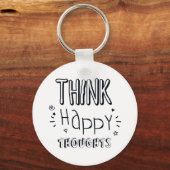 Bekijk het Inspirerend Happy Thoughts Sleutelhanger (Voorkant)