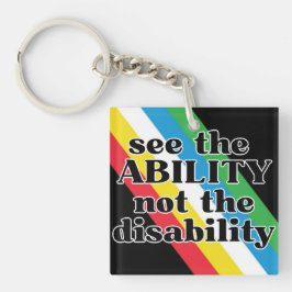 Bekijk het Inspirerend van de Ability Disability P Sleutelhanger