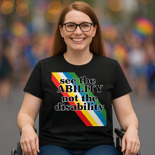 Bekijk het Inspirerend van de Ability Disability P T-shirt