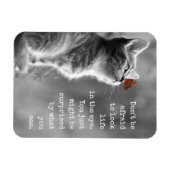 Bekijk het leven in het Motivatie Briefkaart van h Magneet (Horizontaal)