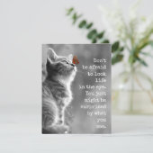 Bekijk het leven in het Motivatie prijsopgave voor Kaart (Staand voorkant)