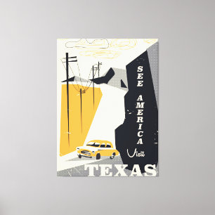 Bekijk het poster van het traditionele reizen van  canvas afdruk