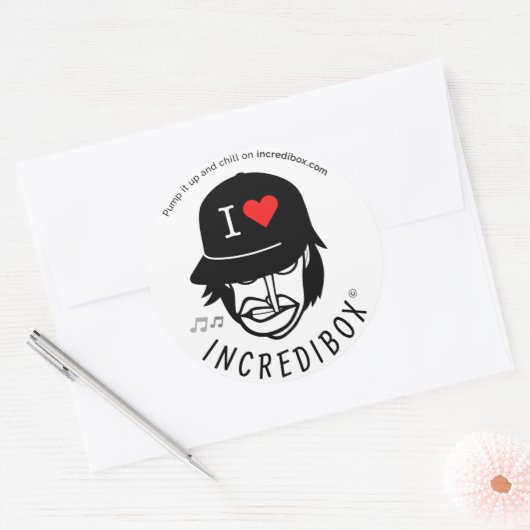 BEKIJK HET RONDE STICKER (Envelop)