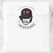 BEKIJK HET RONDE STICKER (Tas)