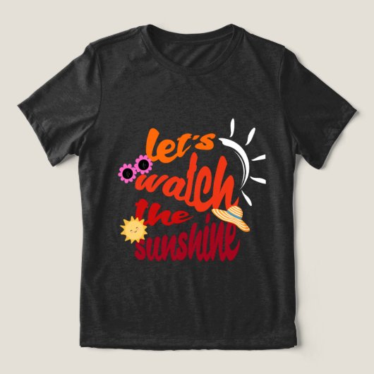 Bekijk het Sunshine T-shirt (Design voorkant)